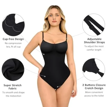 FeelinGirl Tummy Control Bodysuit for Seamless Sculpting