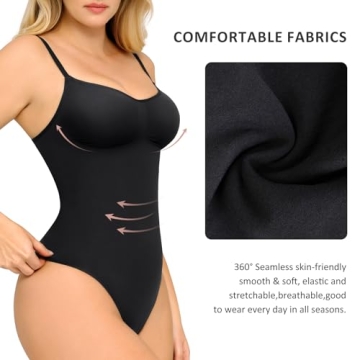 FeelinGirl Tummy Control Bodysuit for Seamless Sculpting