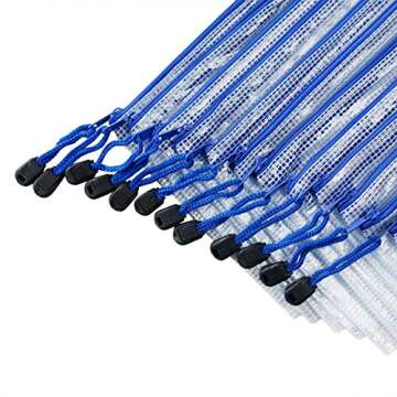 10Pcs Zipper File Bags, AUSTARK Waterproof Zipper Pouch, PVC Document Bag Zipper Folders Document Pouch Receipts Organizer for Office School Home Travel (A3 Size 16.9 x 12 Inches White)