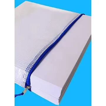 AUSTARK Waterproof Zipper File Bags - 10 Pack for Organizing