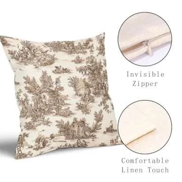 aportt French Country Pillow Covers Set for Elegant Home Decor