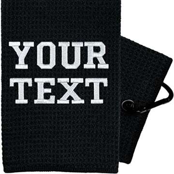 Custom Embroidered Golf Towel for On-Course Style and Functionality
