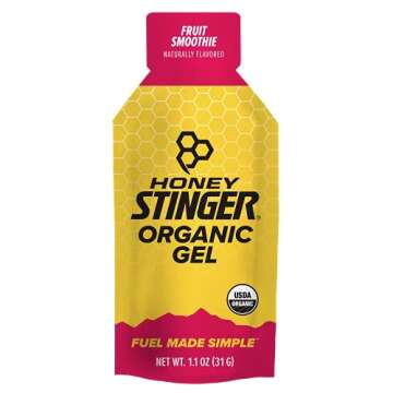HONEY STINGER Food Organic Fruit Gel 24 Count (Pack of 1)