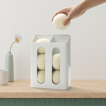 SSTATES Magnetic Dryer Balls Holder for Laundry Organization