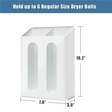 SSTATES Magnetic Dryer Balls Holder for Laundry Organization