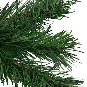 NORTHLIGHT Lush Mixed Pine Artificial Christmas Wreath, 24-Inch, Unlit