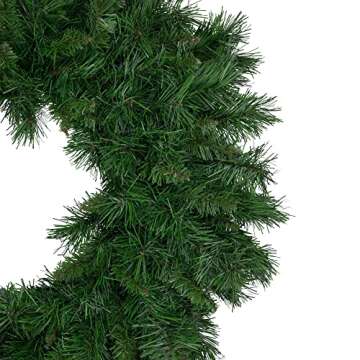NORTHLIGHT Lush Mixed Pine Artificial Christmas Wreath, 24-Inch, Unlit