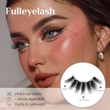 Magnetic Eyelashes with Eyeliner - Reusable Faux Mink