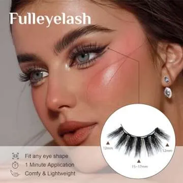 Magnetic Eyelashes with Eyeliner - Reusable Faux Mink