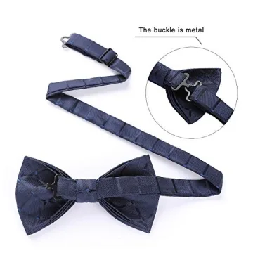Mens Floral Paisley 3 Pack Pre-Tied Bow Ties for Formal Wear