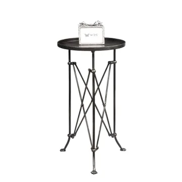 Creative Co-Op Round Bronze Metal Accent Table for All Spaces