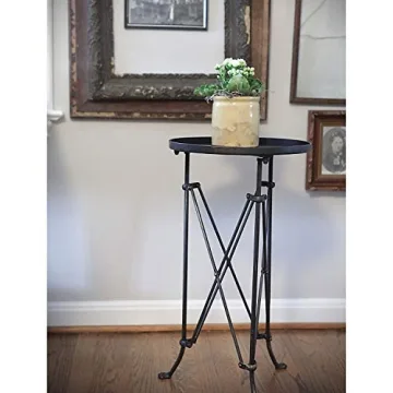 Creative Co-Op Round Bronze Metal Accent Table for All Spaces