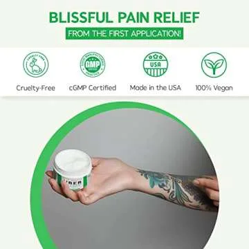 Uber Numb 5% Lidocaine Numbing Cream, Pain Relief Cream Burn Itch Cream, 2 Oz 1-Pack, Topical Anesthetic Cream Maximum Strength with Vitamin E for Local and Anorectal Uses, Hemorrhoid Treatment