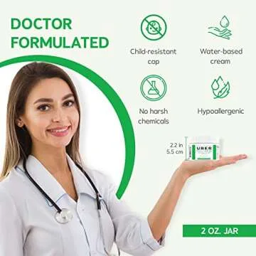 Uber Numb 5% Lidocaine Numbing Cream, Pain Relief Cream Burn Itch Cream, 2 Oz 1-Pack, Topical Anesthetic Cream Maximum Strength with Vitamin E for Local and Anorectal Uses, Hemorrhoid Treatment