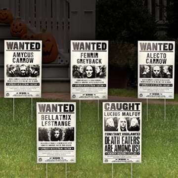 Harry Potter Wanted Poster Lawn Signs - Official Decor