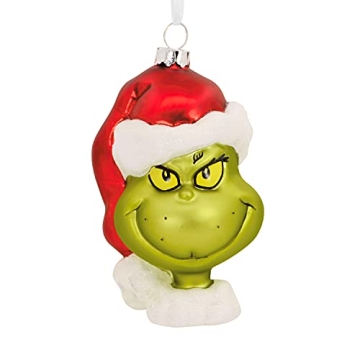 Hallmark Grinch Blown Glass Ornament for Christmas Collectors