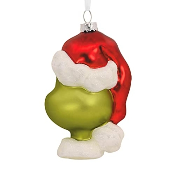 Hallmark Grinch Blown Glass Ornament for Christmas Collectors