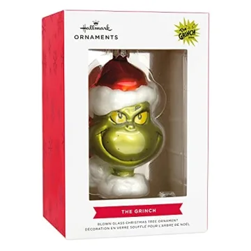 Hallmark Grinch Blown Glass Ornament for Christmas Collectors