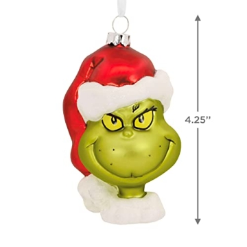 Hallmark Grinch Blown Glass Ornament for Christmas Collectors