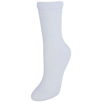 Hanes Women's 6-Pack Crew Socks for All Day Comfort