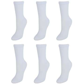 Hanes Women's 6-Pack Crew Socks for All Day Comfort