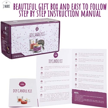 J MARK Candle Making Kit – 66 Pcs Complete Craft Set