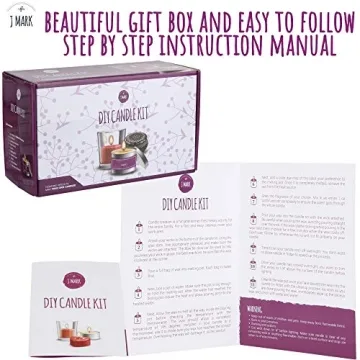 J MARK Candle Making Kit – 66 Pcs Complete Craft Set