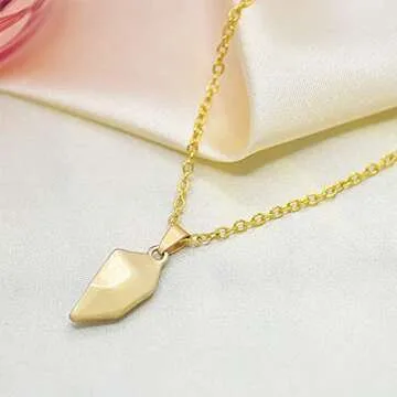 LEGENSTAR Couples Necklace Magnetic Heart Necklaces for Him and Her Half Love Two Souls One Split Connect Necklace