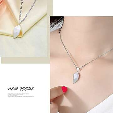 LEGENSTAR Couples Necklace Magnetic Heart Necklaces for Him and Her Half Love Two Souls One Split Connect Necklace
