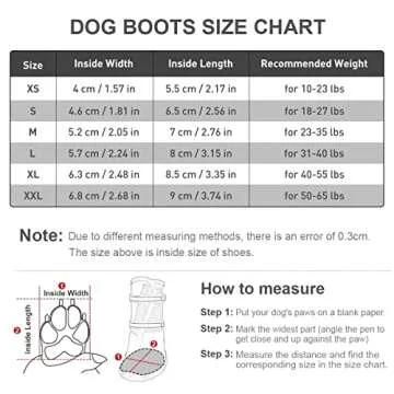 Dog Shoes for Large Dogs Winter Snow Dog Booties with Adjustable Straps Rugged Anti-Slip Sole Paw - Sports Running Hiking Pet Dog Boots Protectors Comfortable Fit for Medium Large Dog (XL, Blue)