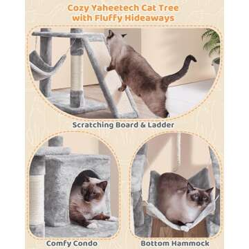 Shop Yaheetech 63in Multi-Level Cat Tree for Indoor Cats