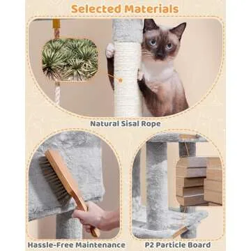 Shop Yaheetech 63in Multi-Level Cat Tree for Indoor Cats