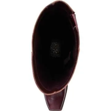 Vince Camuto Women's Sangeti Stacked Heel Knee High Boot Fashion, Dark Mahogany, 7.5