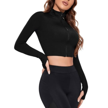 Stylish Women's Lightweight Athletic Crop Jacket for All