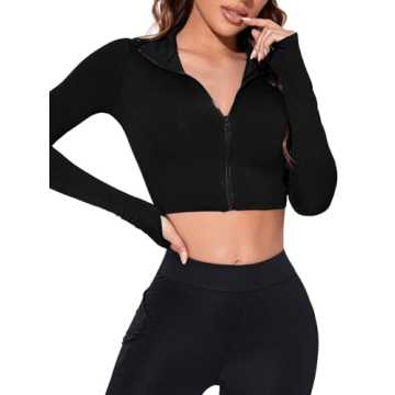 Stylish Women's Lightweight Athletic Crop Jacket for All
