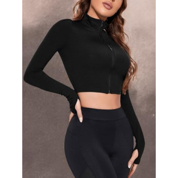 Stylish Women's Lightweight Athletic Crop Jacket for All