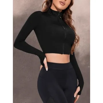 Stylish Women's Lightweight Athletic Crop Jacket for All