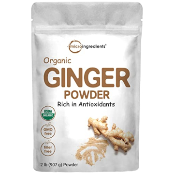 Organic Ginger Powder, 2lbs (32oz) | Premium Spice for Cooking, Baking & Tea | Non-GMO, Additive Fre...