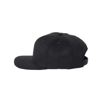 Flexfit Men's 110 Classic Snapback Baseball Cap - Black