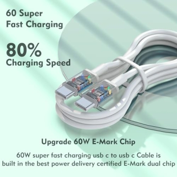 Fast Charging USB C to C Cable 3-Pack 6FT