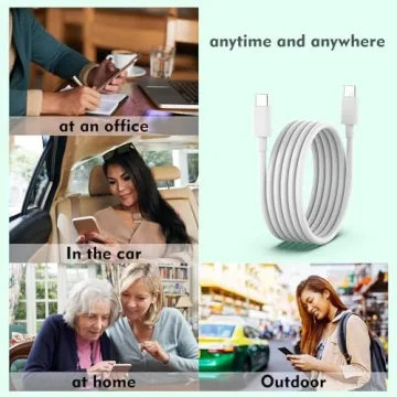 Fast Charging USB C to C Cable 3-Pack 6FT