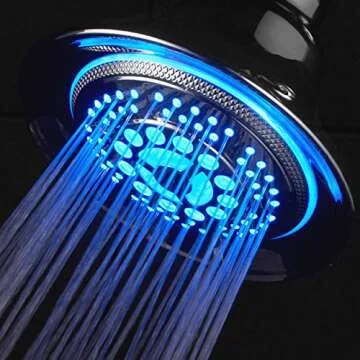 DreamSpa Color-Changing LED Shower Head - 5 Settings for All Ages