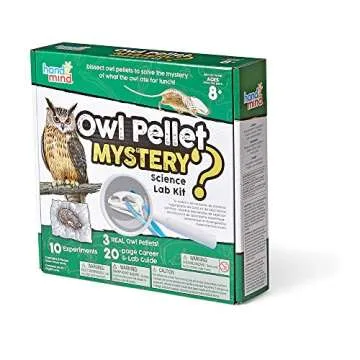 hand2mind Animal Science Kit for Kids 8-12, Kids Science Kit with Fact-Filled Guide, Learn About Animal Biology and Dissect Owl Pellets, STEM Toys, 10 Science Experiments
