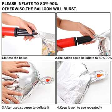 42pcs Moon and Star Balloons for Celebrations and Parties