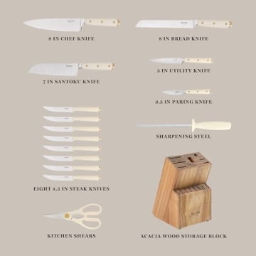 Martha Stewart 16 Piece Premium Kitchen Knife Set