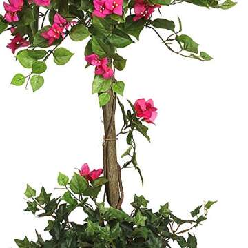 Nearly Natural Mini Bougainvillea Topiary - Stunning Decor