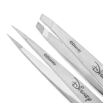 Tweezerman Disney's Mickey Mouse & Minnie Mouse Forever in Love Petite Point and Slant Set - Eyebrow for Women and Men Set