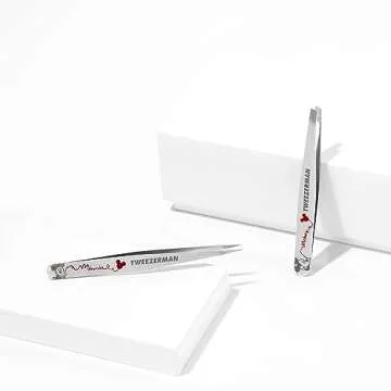 Tweezerman Disney's Mickey Mouse & Minnie Mouse Forever in Love Petite Point and Slant Set - Eyebrow for Women and Men Set