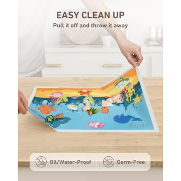 Disposable Stick-on Placemats for Babies & Kids 40 Pack