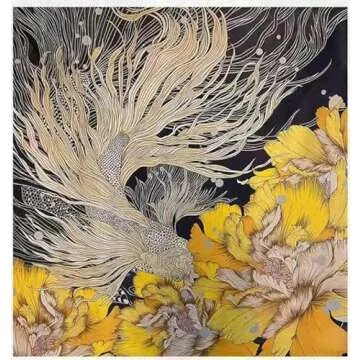 ANDANTINO 100% Silk Scarf 43" Large Square Lightweight Headscarf& Shawl–Women Hair Wraps-With Gift Packed